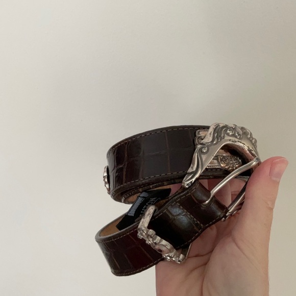 Vintage 1993 Brighton Croc Embossed Belt M42209 - Picture 10 of 11